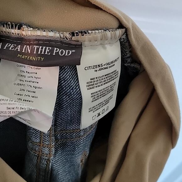 A Pea in a Pod/Citizens of Humanity Distressed Maternity Jeans, 27 - Picture 8 of 9